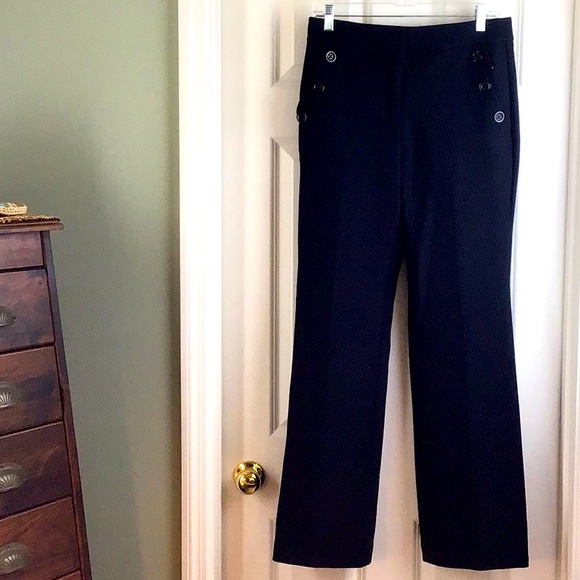 Ann Taylor Pants - FLASH SALE 💎 Ann Taylor 👜 heavyweight navy flare trousers